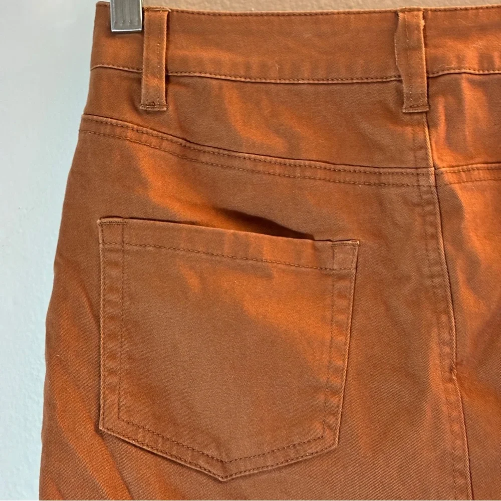 Angel Kiss Copper Button-Front Mini Skirt